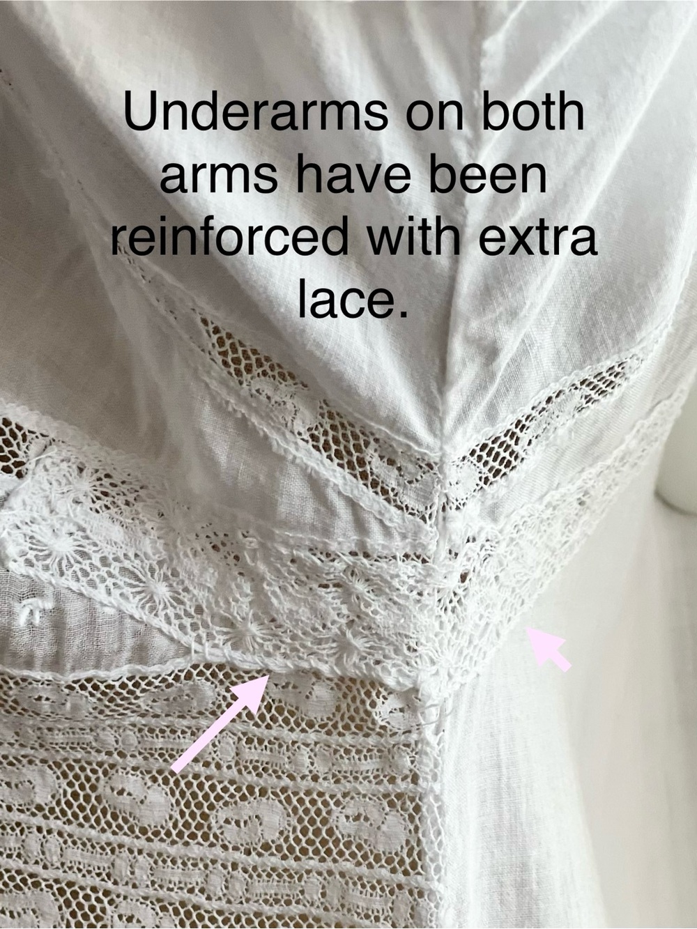Edwardian Maternity Nightgown Nursing Nightgown Size L/XL - Picture 10 of 15
